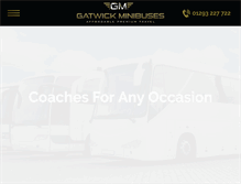 Tablet Screenshot of gatwickminibuses.com